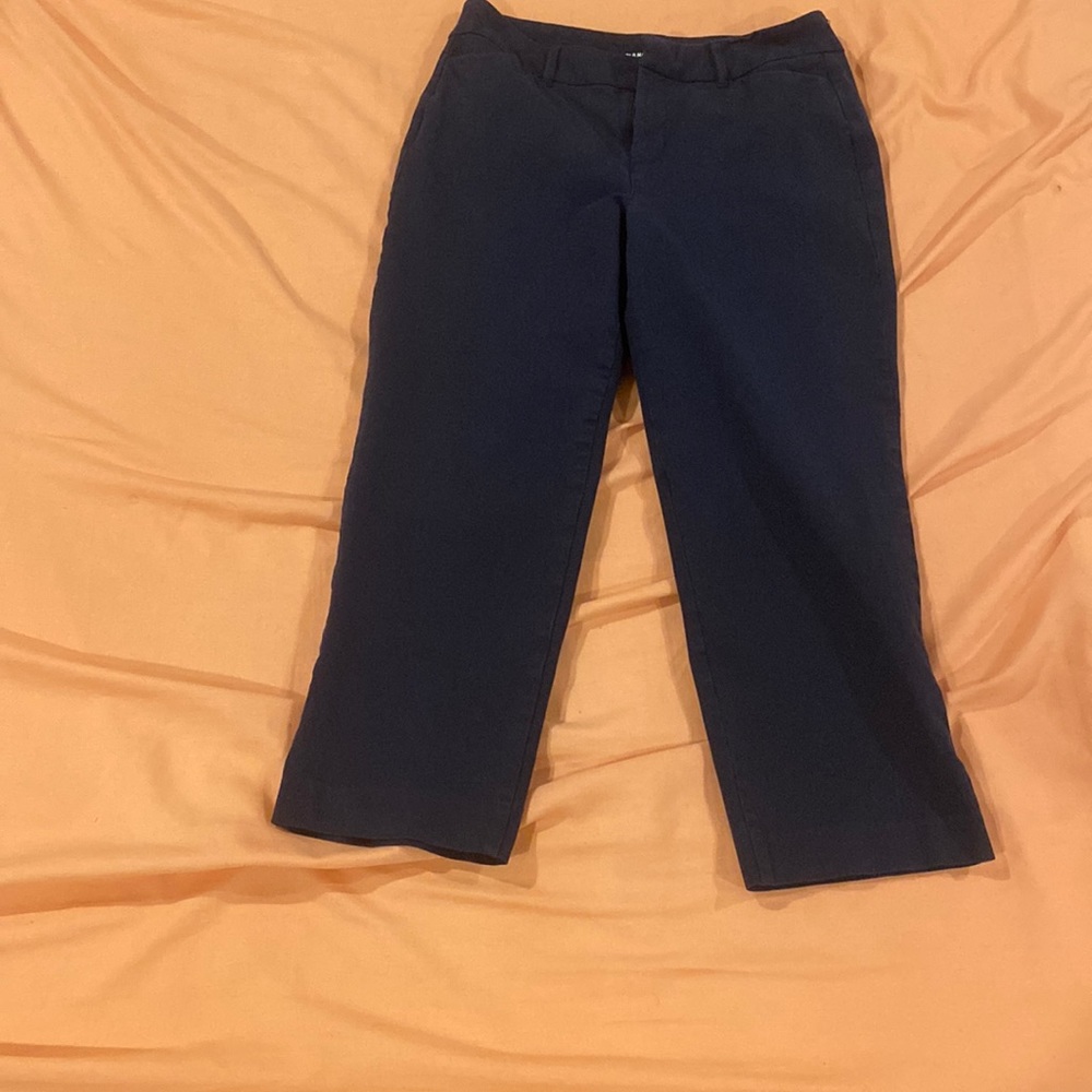Old Navy High Rise Capri style pixie pants- Navy Blue